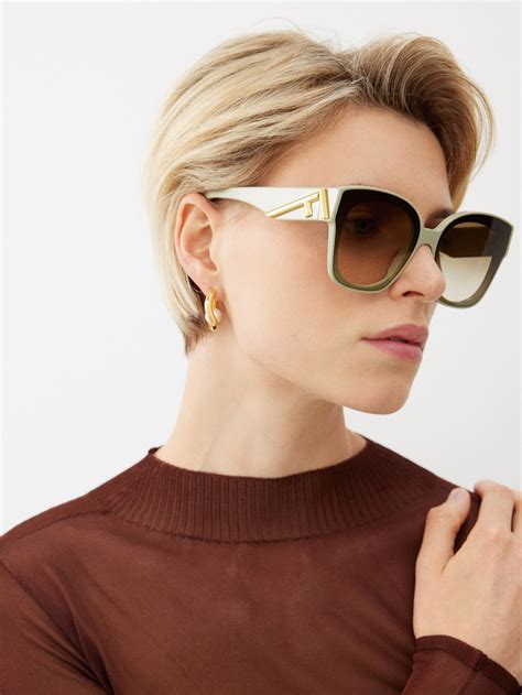 fendi oversized square acetate sunglasses.